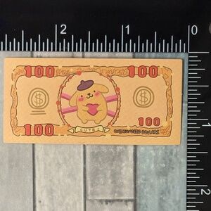 🌀10/$10🌀 Sanrio Banknote Reusable Waterproof Vinyl Sticker Decal